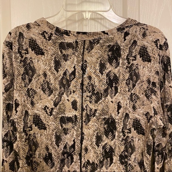 RAG & BONE Sabeen Print Long Sleeve T-Shirt in Beige multi Size M - Picture 11 of 13